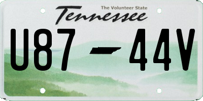 TN license plate U8744V