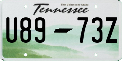 TN license plate U8973Z
