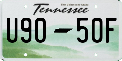 TN license plate U9050F