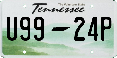 TN license plate U9924P