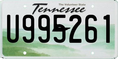 TN license plate U995261