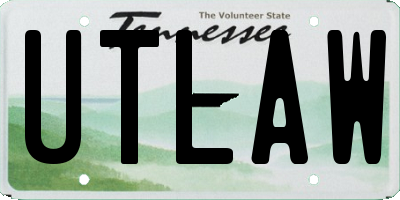 TN license plate UTLAW