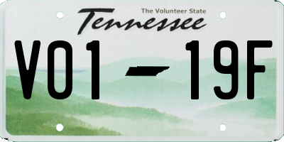 TN license plate V0119F