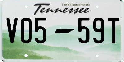 TN license plate V0559T