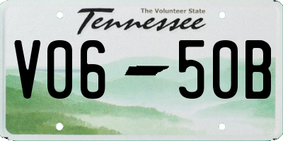 TN license plate V0650B