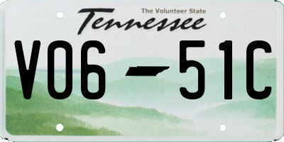 TN license plate V0651C