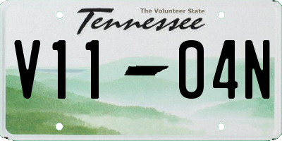 TN license plate V1104N