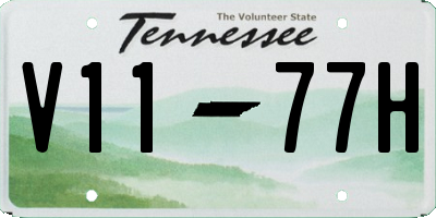 TN license plate V1177H
