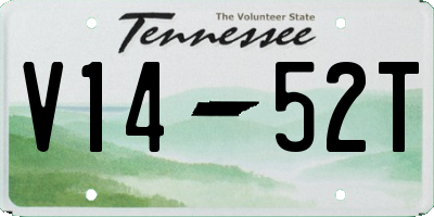 TN license plate V1452T