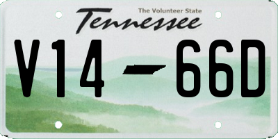 TN license plate V1466D