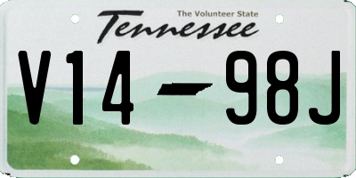 TN license plate V1498J
