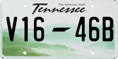 TN license plate V1646B