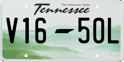 TN license plate V1650L