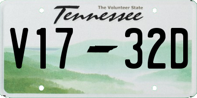 TN license plate V1732D