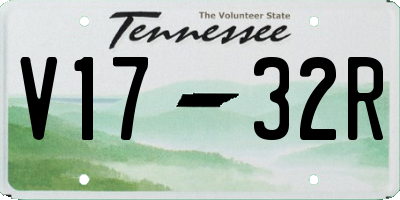 TN license plate V1732R