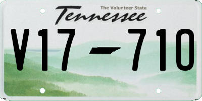 TN license plate V1771O