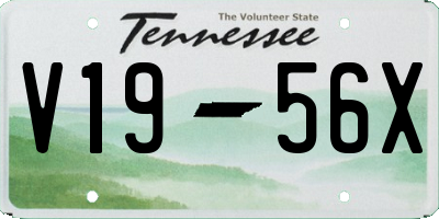 TN license plate V1956X