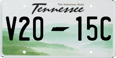 TN license plate V2015C
