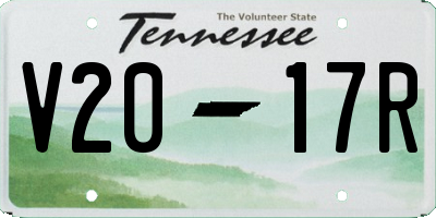 TN license plate V2017R