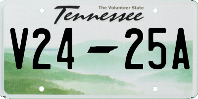 TN license plate V2425A