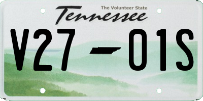 TN license plate V2701S