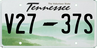 TN license plate V2737S