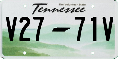 TN license plate V2771V