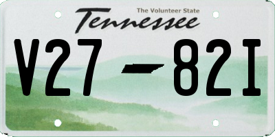 TN license plate V2782I