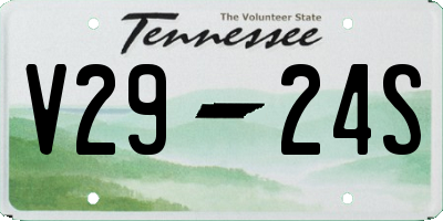 TN license plate V2924S