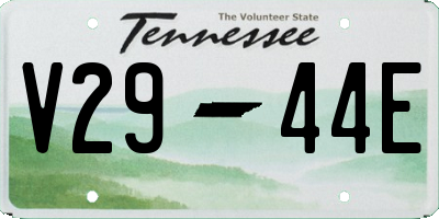 TN license plate V2944E