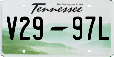TN license plate V2997L