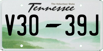 TN license plate V3039J