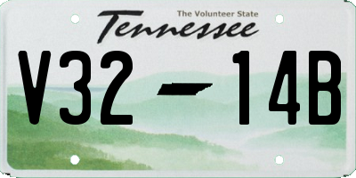 TN license plate V3214B