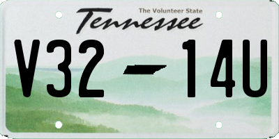 TN license plate V3214U