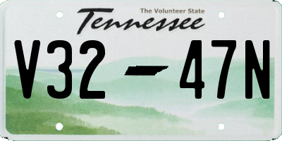 TN license plate V3247N