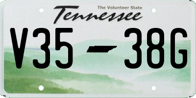 TN license plate V3538G
