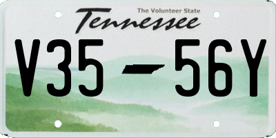 TN license plate V3556Y