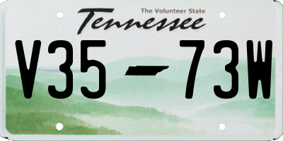 TN license plate V3573W