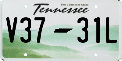 TN license plate V3731L