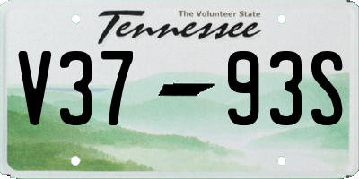 TN license plate V3793S