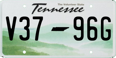 TN license plate V3796G