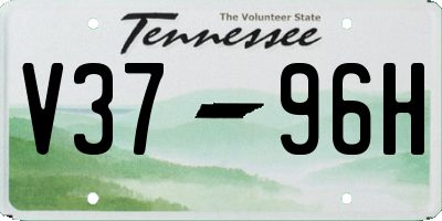 TN license plate V3796H