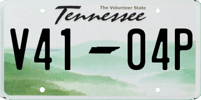 TN license plate V4104P