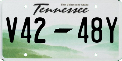 TN license plate V4248Y