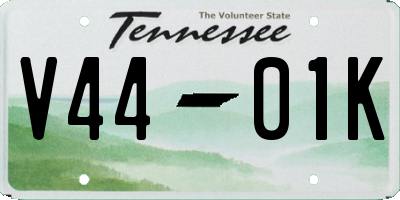 TN license plate V4401K