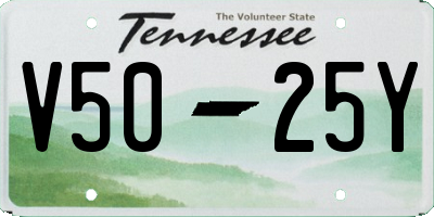 TN license plate V5025Y