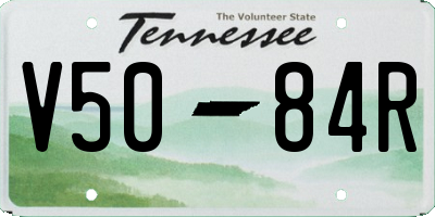 TN license plate V5084R