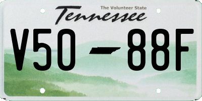 TN license plate V5088F