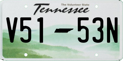 TN license plate V5153N