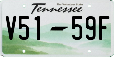 TN license plate V5159F